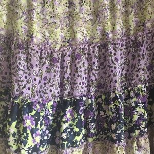 NWOT purple floral skirt, size 2x
